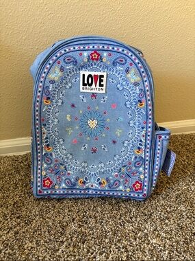 Brighton Blue Paisley-Print Mini Backpack